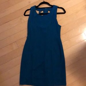 Green blue mini dress